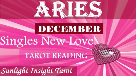 ARIES | Whew!! Surprise Run in With An Old Crush! | December 2022 Singles New Love Tarot Reading