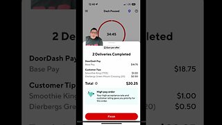 Doordash pays great on low tip order #shorts #gigwarsofficial #doordash