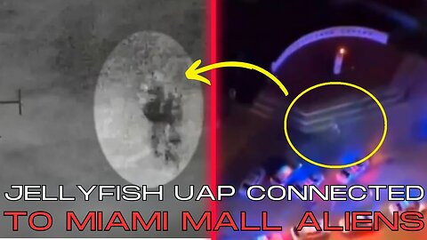 Actual Footage Of Aliens | Jellyfish UAP Connected To The 10ft Miami Mall ALIENS?!