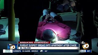 Passenger in El Cajon chase arrested after breaking into apartment