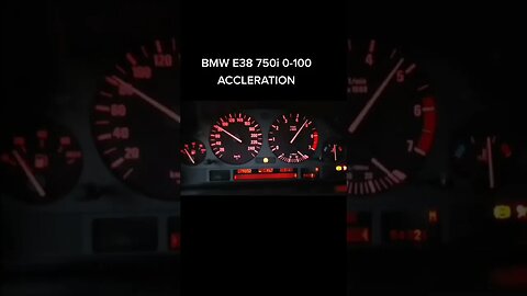 BMW E38 750I 0-100 ACCELERATION