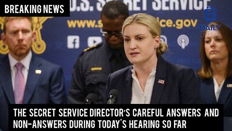 The Secret Service director’s careful answers and non-answers during today's hearing so far