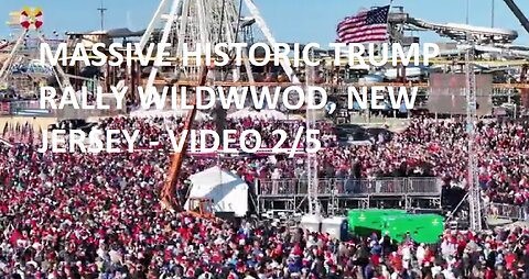 MASSIVE HISTORIC TRUMP RALLY WILDWWOD, NEW JERSEY - VIDEO 2/5