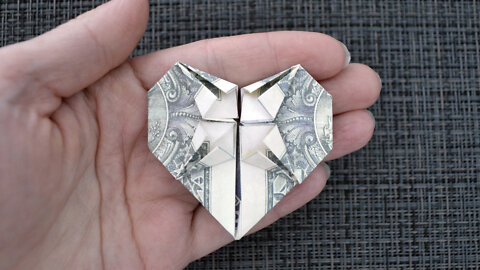 Great MONEY HEART | Dollar Origami for Valentine's Day | Tutorial DIY by NProkuda
