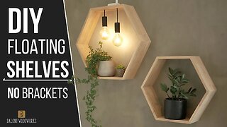 Making Floating Hexagon SHELVES (Without Brackets)