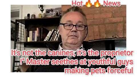 It's not the canines, it's the proprietor!" Master seethes at youthful guys making pets forceful