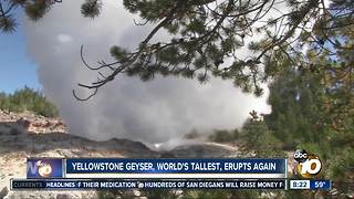 Yellowstone Geyser Erupted