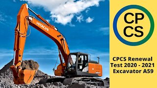 CPCS Card Renewal Test Answers And Questions 2020-2021 Excavator 360 A59. Study checklist : video 7