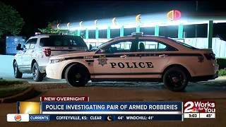 Tulsa Police investigate pair of armed robberies