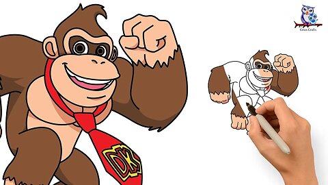 How to Draw Donkey Kong - The Super Mario Bros. Movie