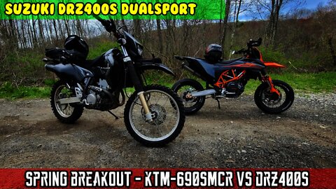 (E23) DRZ400 VS KTM690 Spring breakout, quick maintenance, then a ride through back road twisties CT