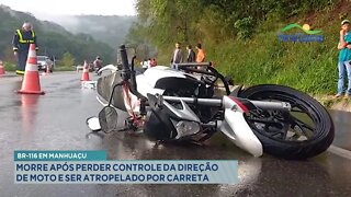 Acidente BR-116: 5 ficam feridos após Motorista sair da pista, bater em Árvores e cair em Ribanceira