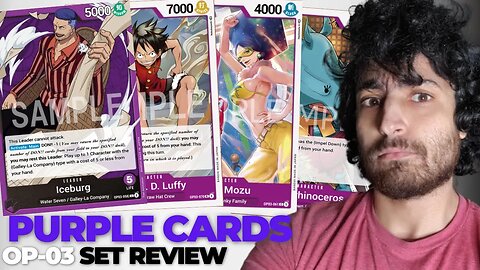 LEADER THAT CAN'T ATTACK?!? SET REVIEW OF PURPLE CARDS IN PILLARS OF STRENGTH | ONE PIECE CARD GAME