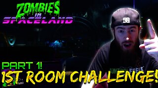 ZOMBIES IN SPACELAND FIRST ROOM CHALLENGE PART 1!! - Infinite Warfare Zombies Challenges