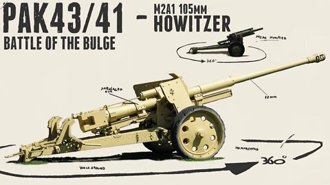 Pak43 - M2A1 howitzer - Walkaround - Heinerscheid.