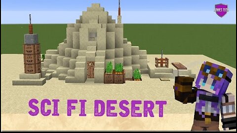 Minecraft starter Sci-Fi Desert house