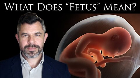 What does the word "Fetus" Mean? What is a Fetus? Dr. Taylor Marshall explains