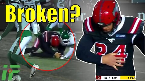 Punter Breaks his OWN FINGER To Get the Ball Back 😱