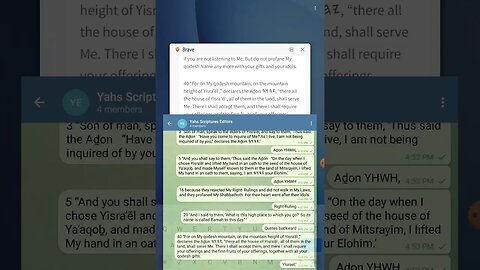 Proof Reading -YEḤEZQĔL 20-24 - The Open Source Bible Project - Join the Project and Read With Us!