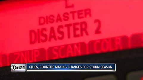 Cities, counties making changes for storm season