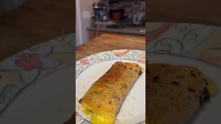 Honey Drizzled on Omelet: Egg Recipe #shorts #food