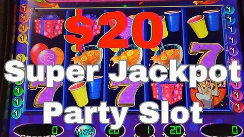 Playing $20 on Super Jackpot Party Slot at Silverton Casino - Las Vegas