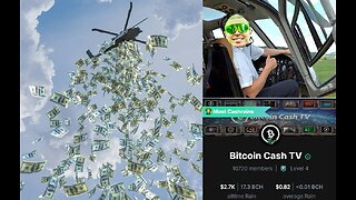 Raining Bitcoin on all the viewers!