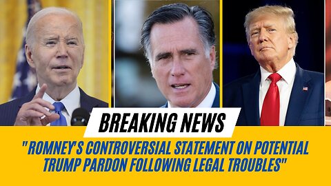 Romney says he would have pardoned Trump after indictments | News Today | USA |