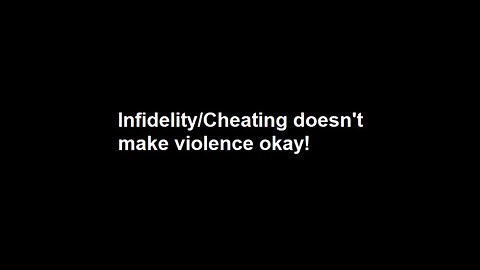 Cheating doesn't justify murder