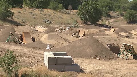 Crews are making progress on the new bike skills park in Boise