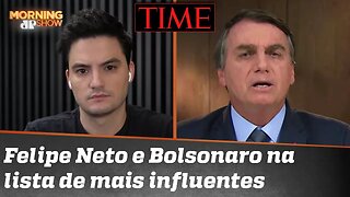 Felipe Neto e Jair Bolsonaro na mesma lista? Sim, a dos 100 mais influentes da TIME