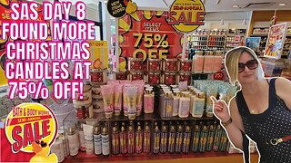 SAS DAY 8 | FOUND 75% OFF CHRISTMAS CANDLES! | ELK GROVE, CA | BATH & BODYWORKS | #SAS