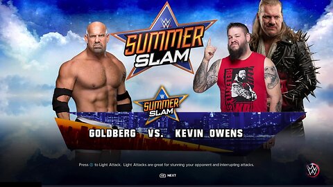 WWE 2k23 Goldberg vs Kevin Owens