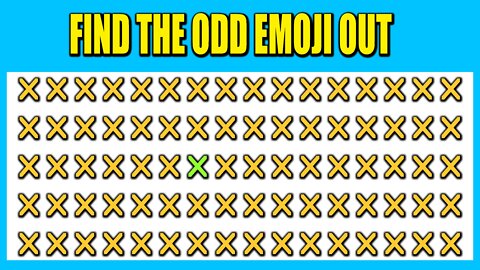 Can You Find the Odd Emoji Out in These Pictures puzzles? Emoji Puzzle Brain games | Odd one out