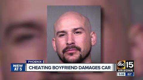 PD: Cheating boyfriend damages car