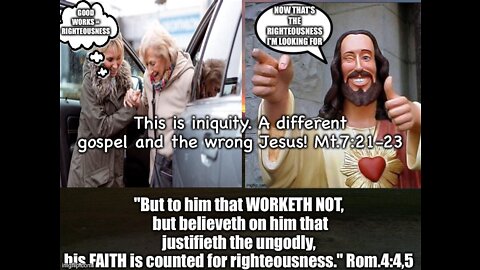 THE WORKS RIGHTEOUSNESS OF MORAL GOV'T THEOLOGY- THE INIQUITY THAT MAKES JESUS SAY "I NEVER KNW YOU"