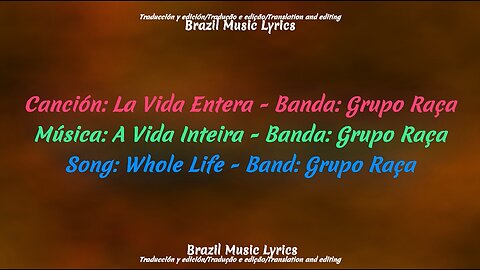 Brazil Music: Whole Life - Band: Grupo Raça