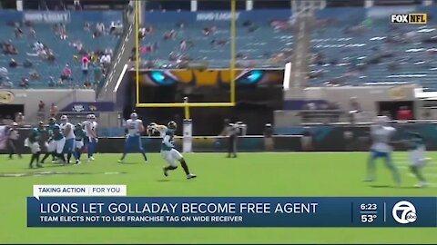 Lions choose not to use franchise tag on Kenny Golladay