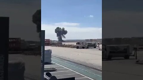 An F-18 fighter jet has crashed at the Zaragoza airbase in Spain