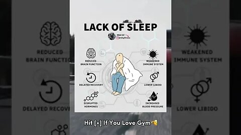 LACK OF SLEEP DANGERS 😴 #motivation