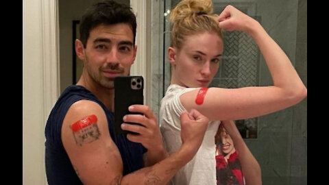 Joe Jonas and Sophie Turner receive COVID-19 vaccinations