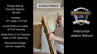 How to easily build a Basic Target stand for the shooting range WITH measurements! Defenders-USA.com