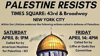 #PalestineResists #HandsOffAlAqsa Rally 4/14 WOLPalestine #withinourlifetime Nerdeen Kiswani AlAwda