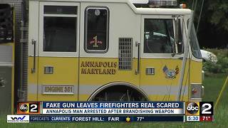 Fake gun leaves firefighters real scared