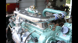 12 06 2019 ..671 DETROIT DIESEL ENGINE OVERHAUL working on drive line and 4 valve head and crank