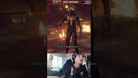 Venom First Gameplay! #shorts #spiderman #marvel #venom #fyp #gaming #livestream #marvel #ps5 #sony