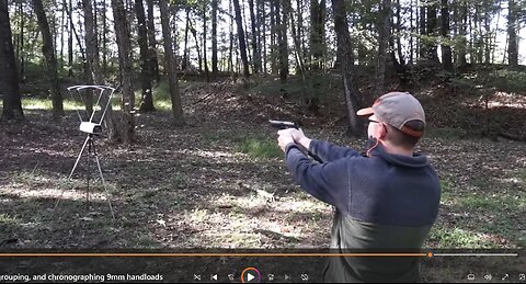 Finalizing, grouping, and chronographing 9mm handloads