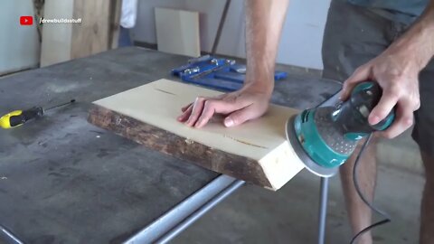 I built a River Table with a REAL RIVER In It