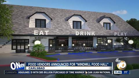 Food vendors announced for 'Windmill Food Hall'