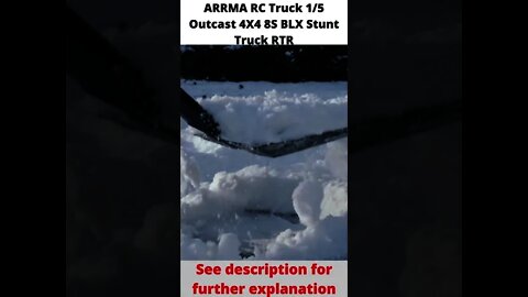 #shorts ARRMA RC Truck 1/5 Outcast 4X4 8S BLX Stunt Truck RTR, ARA5810